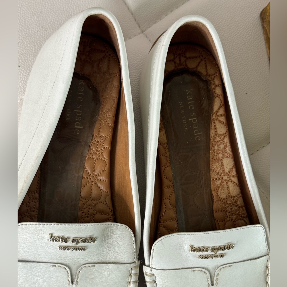 Kate Spade NY, leather loafers, size 9.5